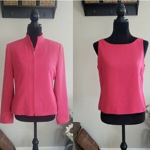 Anne Klein Women's Pink Jacket And Top.